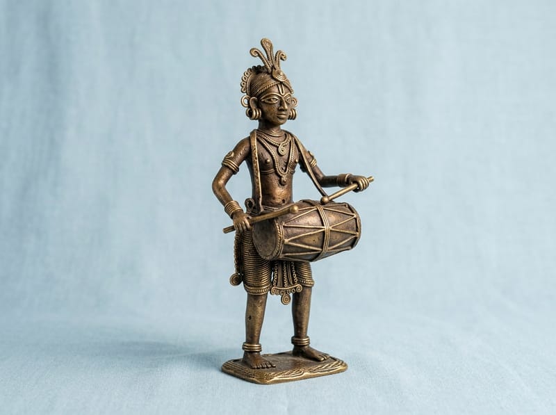 Dokra brass tribal figurine