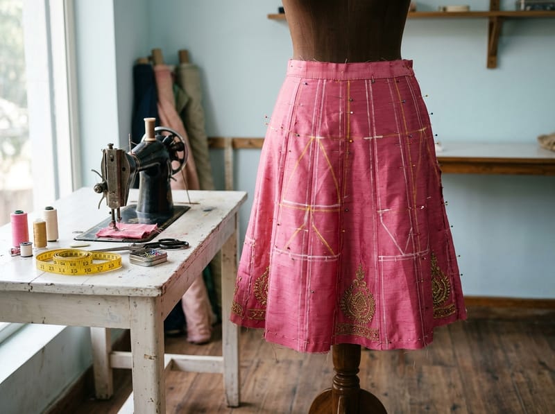 Lehenga stitching